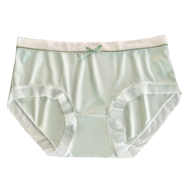 Ženske gaćice Ice Silk, prozračne ljetne donje rublje, podstava od pamuka, udobne, čipka na kraju