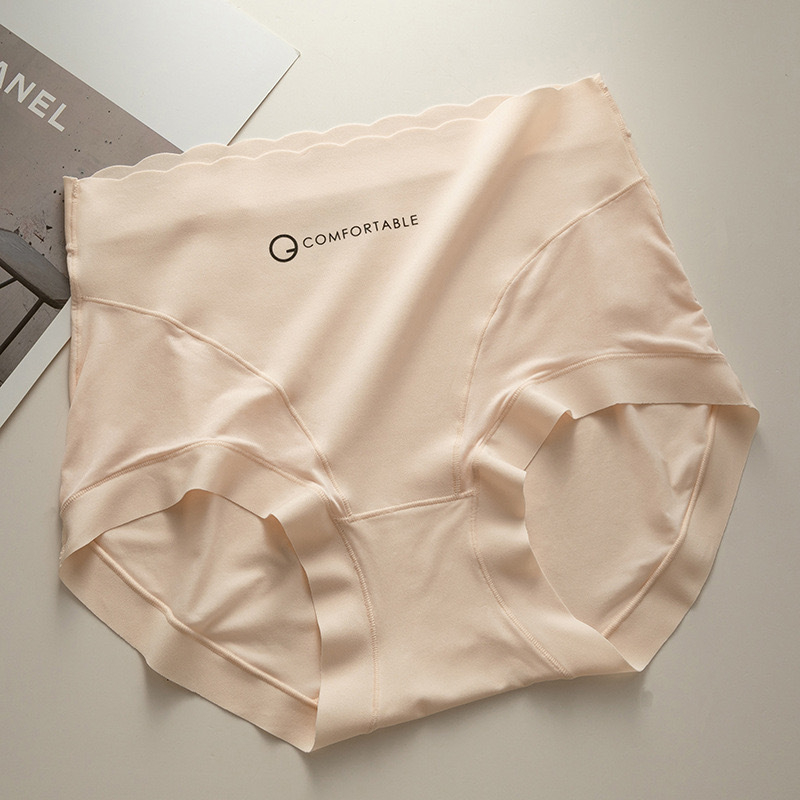 Bešivne ženske gaćice od ice-silk, lagane i prozračne, srednji pojas, plus veličina, produženi prepona, antibakterijske, trokutaste gaćice