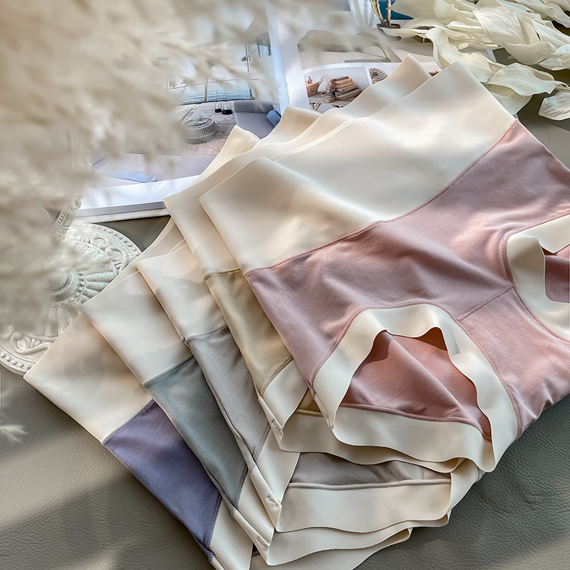 60-modalnih ženskih gaćica s visokim strukom, antibakterijski prepona, kontrola trbuha, prozračne Ice Silk tanke