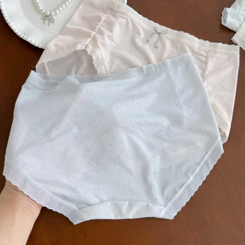 Qiaozhilu žensko donje rublje, veličina srednja i velika, prozračna ice silk jacquard tkanina, čipka na kraju, mekano i udobno