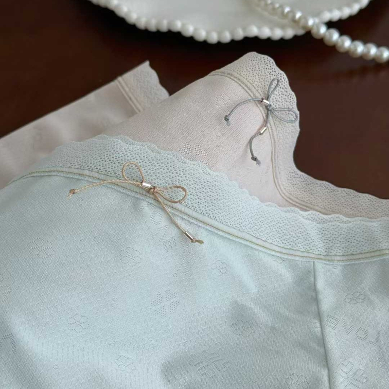 Qiaozhilu žensko donje rublje, veličina srednja i velika, prozračna ice silk jacquard tkanina, čipka na kraju, mekano i udobno