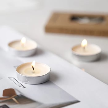 Bezdimne parafinske tea light svijeće za aromaterapiju, kuhanje čaja, vjenčanja, priznanja i rođendane; okrugle male božićne DIY svijeće