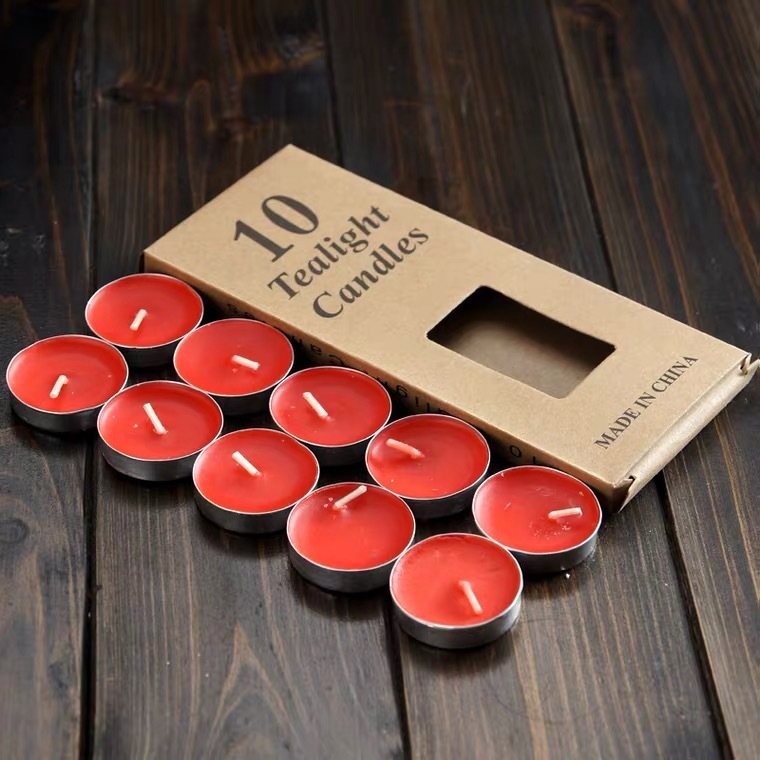 Bezdimne parafinske tea light svijeće za aromaterapiju, kuhanje čaja, vjenčanja, priznanja i rođendane; okrugle male božićne DIY svijeće