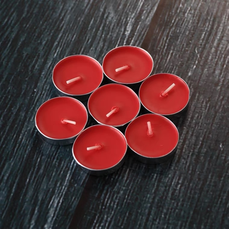 Bezdimne parafinske tea light svijeće za aromaterapiju, kuhanje čaja, vjenčanja, priznanja i rođendane; okrugle male božićne DIY svijeće