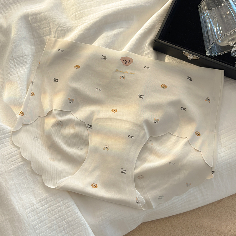 10A ultra-tanke Ice Silk gaćice za djevojčice, srednji struk, brzo sušeće, s printsom psa
