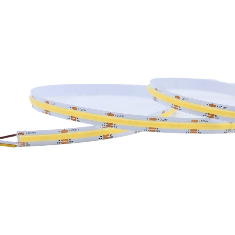 Pametan COB LED trak za dom, trobojno podešavanje svjetla i dvostruka temperatura boje, linearno stropno rasvjetno tijelo 12V/24V, neprekidno podešavanje jačine svjetla