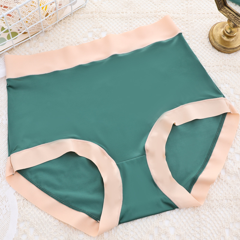 Qiaolifin Ženske gaćice s visokim strukom, svilen dodir, udobne, plus veličina — kontrola trbuha i podizanje bokova, ice silk briefs