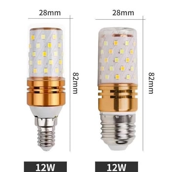 LED kukuruzna žarulja, široki raspon napona 3–24V, tri boje načina, wolfram vlakno, aluminijsko kućište, 90° snop, IP54