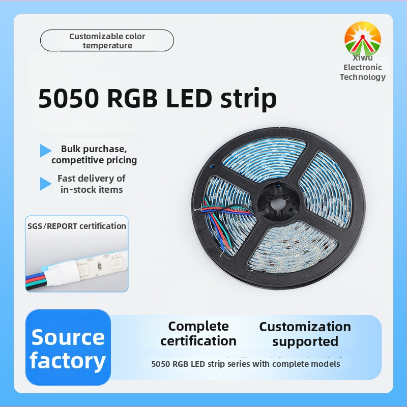 5050 LED traka za vitrinu telefona, 12V/24V kontroler s promjenjivim svjetlom, prilagođena LED traka