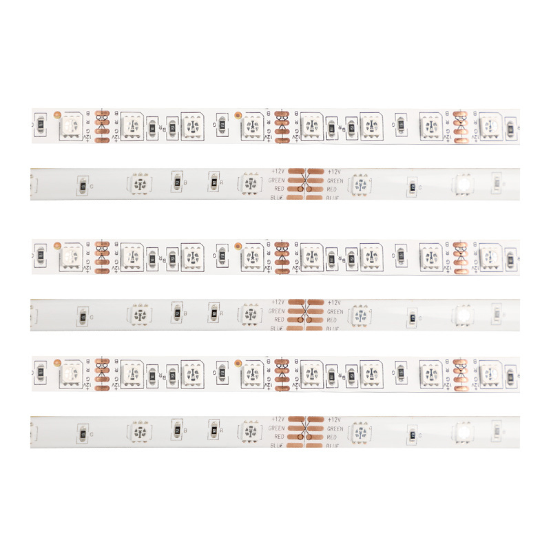16 boja 5050 programabilna LED traka, 30/60 LED po metru, 12V niskonaponska, slobodno reziva, s funkcijom nastavka prekinutih sekcija