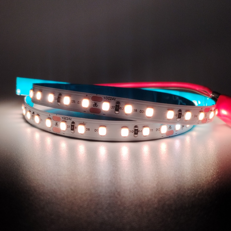 LED traka s cijelim spektromom i zaštitom očiju, 24V niskog napona, samoljepljiva, ambijentalno osvjetljenje za dom i ured, bez treperenja