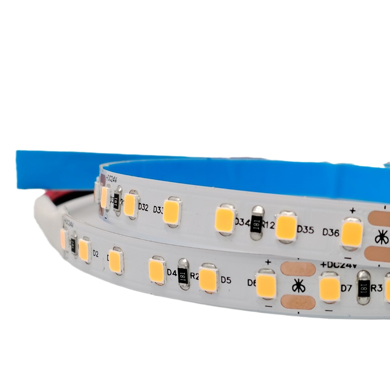 LED traka s cijelim spektromom i zaštitom očiju, 24V niskog napona, samoljepljiva, ambijentalno osvjetljenje za dom i ured, bez treperenja