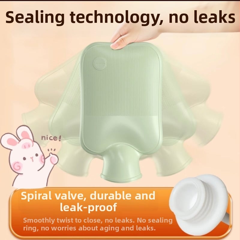Borcă de apă caldă din silicon, cu interior PVC gros, rezistent la explozie, de dimensiuni mari, pentru încălzirea abdomenului, mâinilor și picioarelor