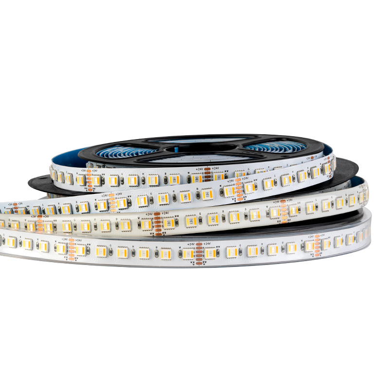 RGBWW LED traka 5050, pet-u-jednom RGBCW, pet kanala za ambijentalno osvjetljenje, 24V