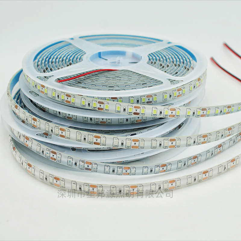 LED trak 2835 vodootporan, fleksibilan, 120 LED, 12V, 9.6W/m, Ružičasta, Ledena plava, Zlatna, Unutarnje osvjetljenje za esport