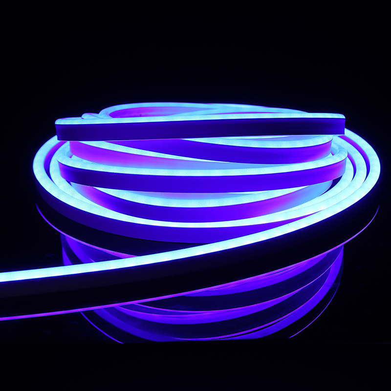 RGB neonski silikon LED trak, fleksibilna, 64 boja ambijentalnog osvjetljenja, 5V/12V/24V, 108 LED, vodootporna za vanjsku upotrebu