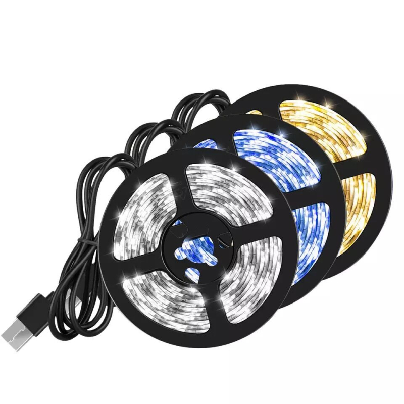 Boja LED traka za pozadinsko osvjetljenje, 5V vodootporna USB napajana traka za kućno kućište televizora