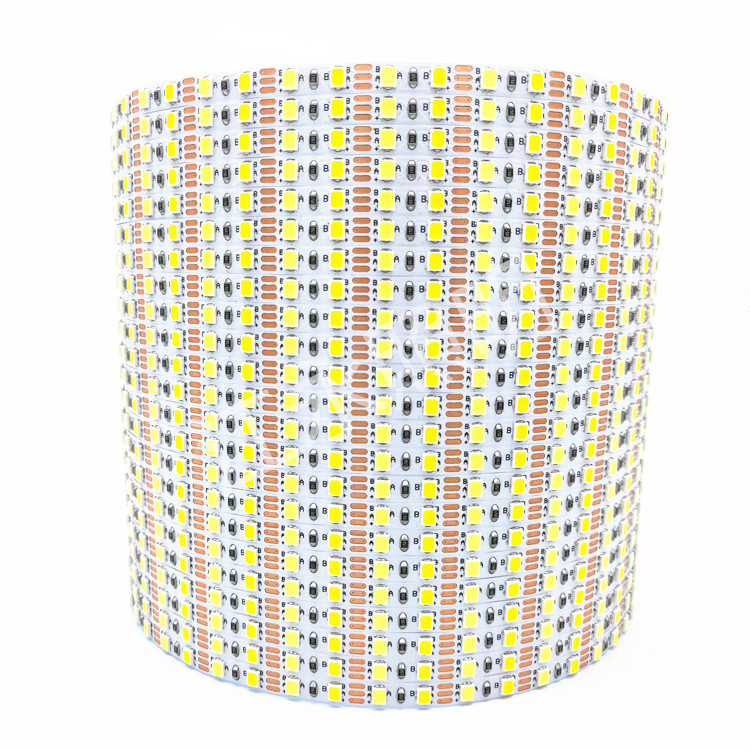 Dvobojni LED trak za ogledalo za šminkanje, 120 LED, širina 5 mm, 2835 SMD, RGB promjena boje, neprekidno podešavanje jačine svjetla