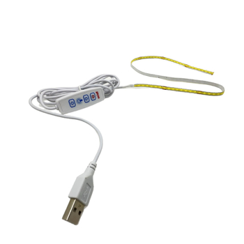 5V prilagodljiva COB LED traka, širina 5 mm, visoka svjetlost, bez svjetlosnih mrlja, USB napajanje, 300 LED-ova, 120° snop, vodootporna