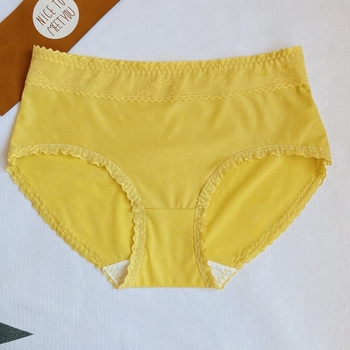 Ženske gaćice Ice Silk 0707, čipka, japanski stil, jednobojne, prozračne, srednjeg pojasa