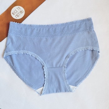Ženske gaćice Ice Silk 0707, čipka, japanski stil, jednobojne, prozračne, srednjeg pojasa
