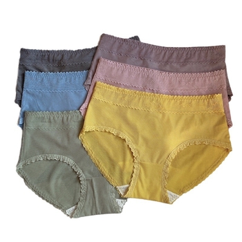 Ženske gaćice Ice Silk 0707, čipka, japanski stil, jednobojne, prozračne, srednjeg pojasa
