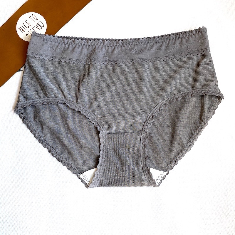 Ženske gaćice Ice Silk 0707, čipka, japanski stil, jednobojne, prozračne, srednjeg pojasa