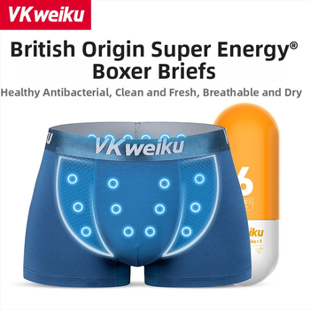 VKWEIKU UK pánske boxerky z modalovej bavlny antibakteriálne, priedušné, magnetické