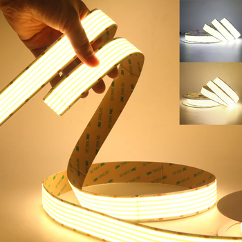 Pet redova COB LED trake, 24V, 1600 LED-ova, širina 30 mm, niska napetost, bez treperenja, unutarnje i komercijalno osvjetljenje
