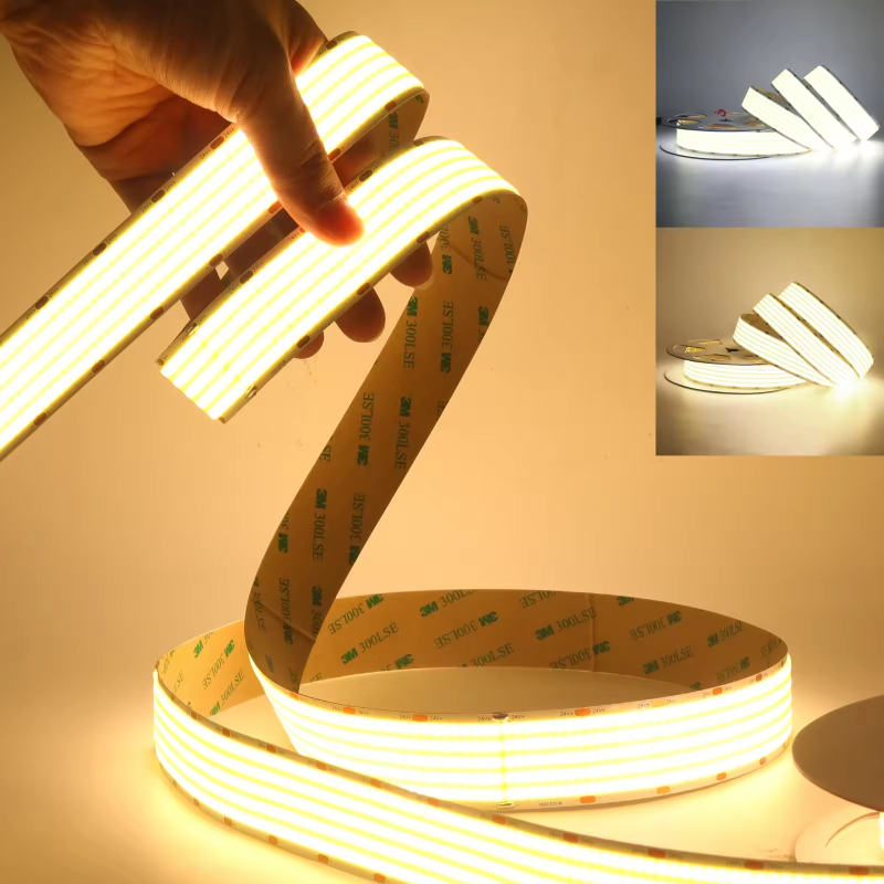 Pet redova COB LED trake, 24V, 1600 LED-ova, širina 30 mm, niska napetost, bez treperenja, unutarnje i komercijalno osvjetljenje