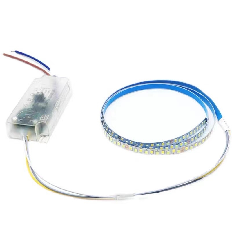 LED stropna svjetiljka jedinstvenog dizajna, zamjenski izvor svjetla, 220V pogon, trobojna mekana LED traka s tlmenjem, 2835 dvobojna temperatura