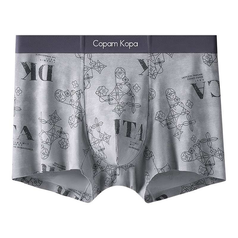 Muške bokserice Lenzing Modal, bez šavova, prozračne boxer briefs s mulberry silk krokom i antibakterijskim predjelom