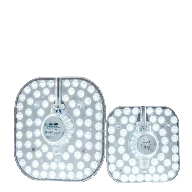 LED Retrofit stropno svjetlo s modulom izvora svjetla, kružnom pločom, svjetlosnim trakama i cijevima – bez treperenja