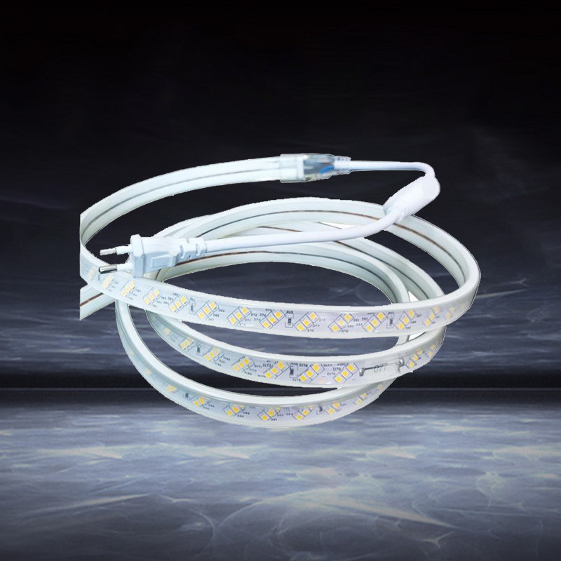 LED traka 220V, 3030 LED-ova, tri reda, ultra sjajna, vodootporna rasvjeta za strop za kućne i poslovne prostore, unutarnje i vanjske primjene, 24V–36V