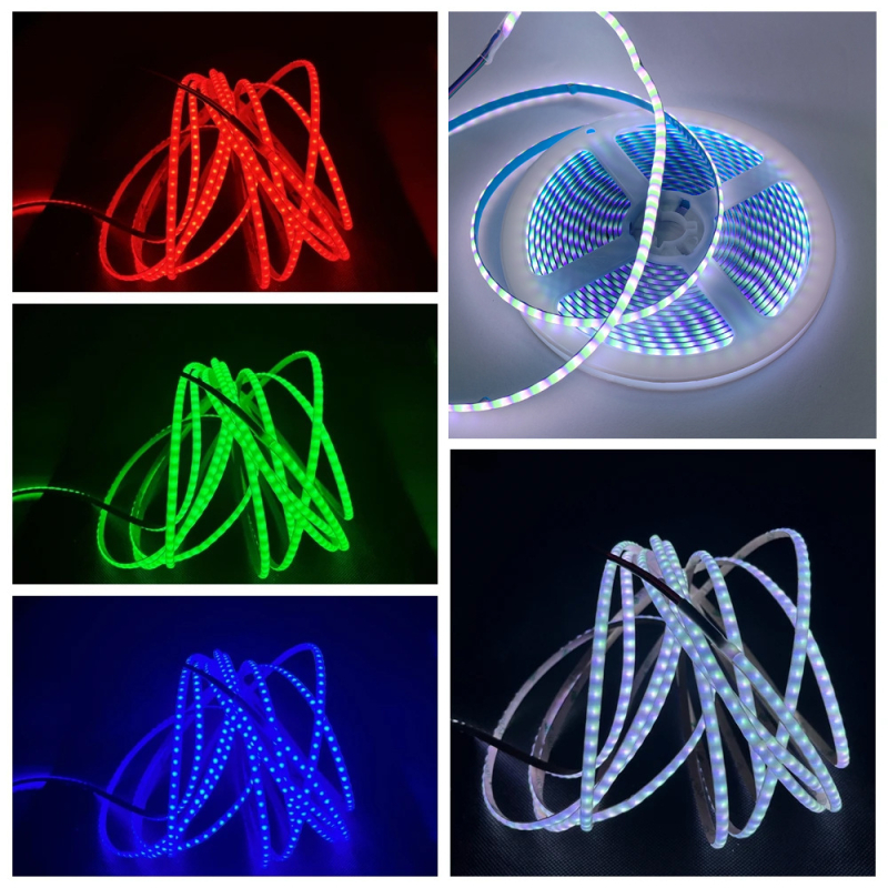 12V 5mm široka COB LED traka, RGB dekorativna samoljepljiva traka za ormariće, ultra jaka, promjena boja u tri nijanse