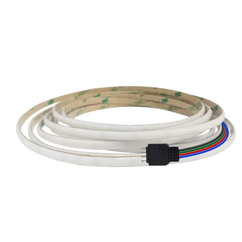 12V 5mm široka COB LED traka, RGB dekorativna samoljepljiva traka za ormariće, ultra jaka, promjena boja u tri nijanse
