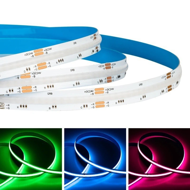 RGB COB LED traka, 576 LED, 24V, širina 10 mm, inteligentno mijenjanje boja