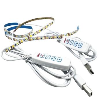 5V trobojna prilagodljiva LED traka s 120 LED dioda, USB prekidač za osvjetljenje okvira za fotografije, dvobojni kozmetički ogledalo i LED poklon kutija