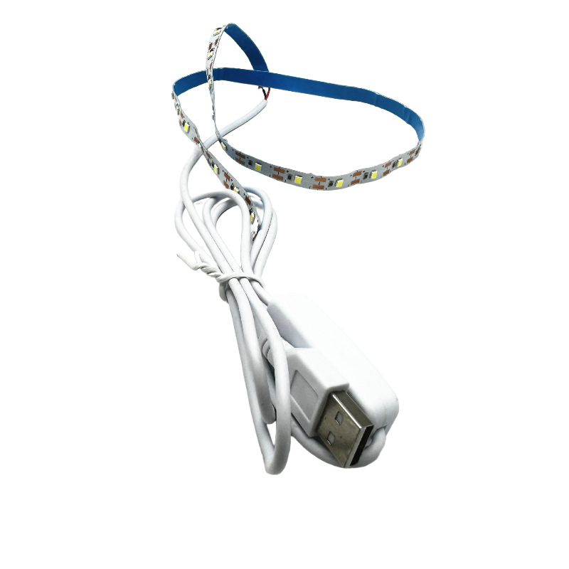 5V trobojna prilagodljiva LED traka s 120 LED dioda, USB prekidač za osvjetljenje okvira za fotografije, dvobojni kozmetički ogledalo i LED poklon kutija