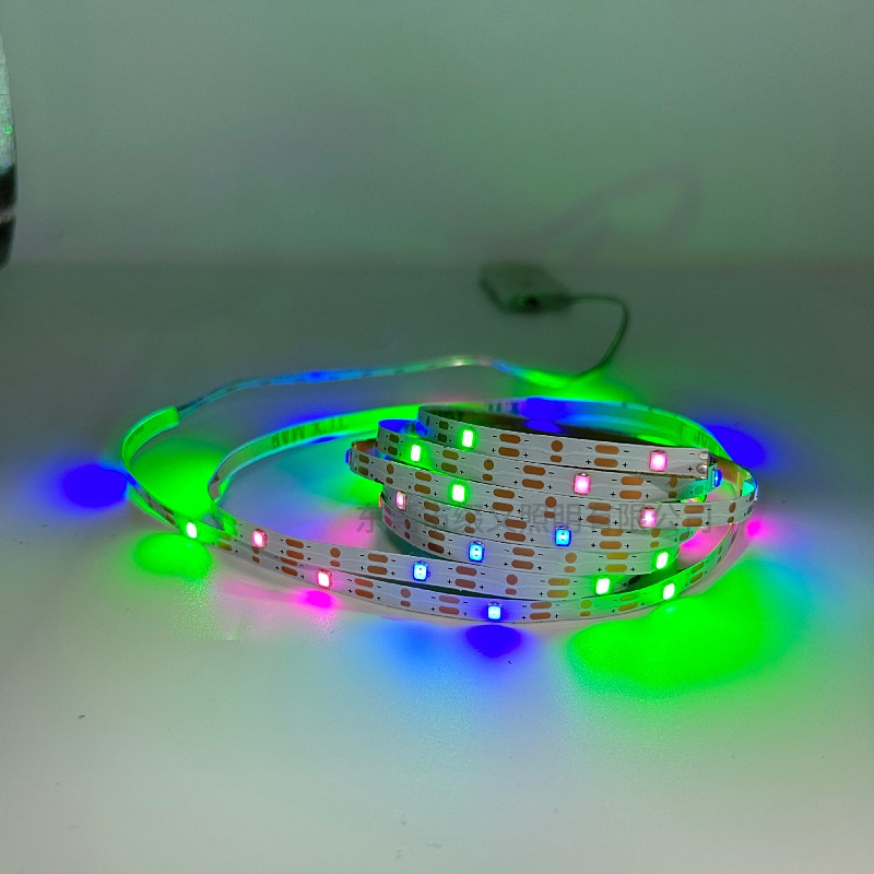 3V LED fleksibilna traka, 2835, tri boje temperature, 5 mm, samoljepljiva, za dječje igračke