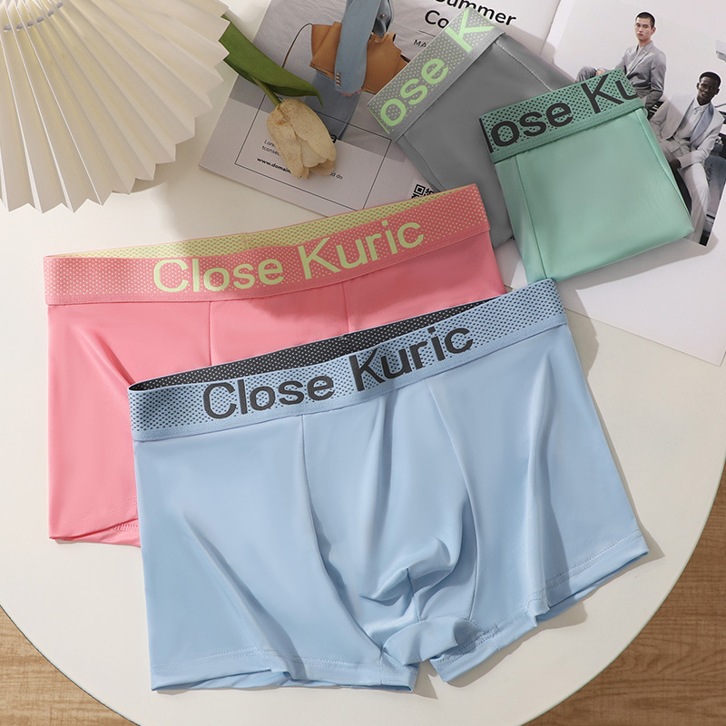 Muške boxerice od ice silk, prozračne, ljetni komfor