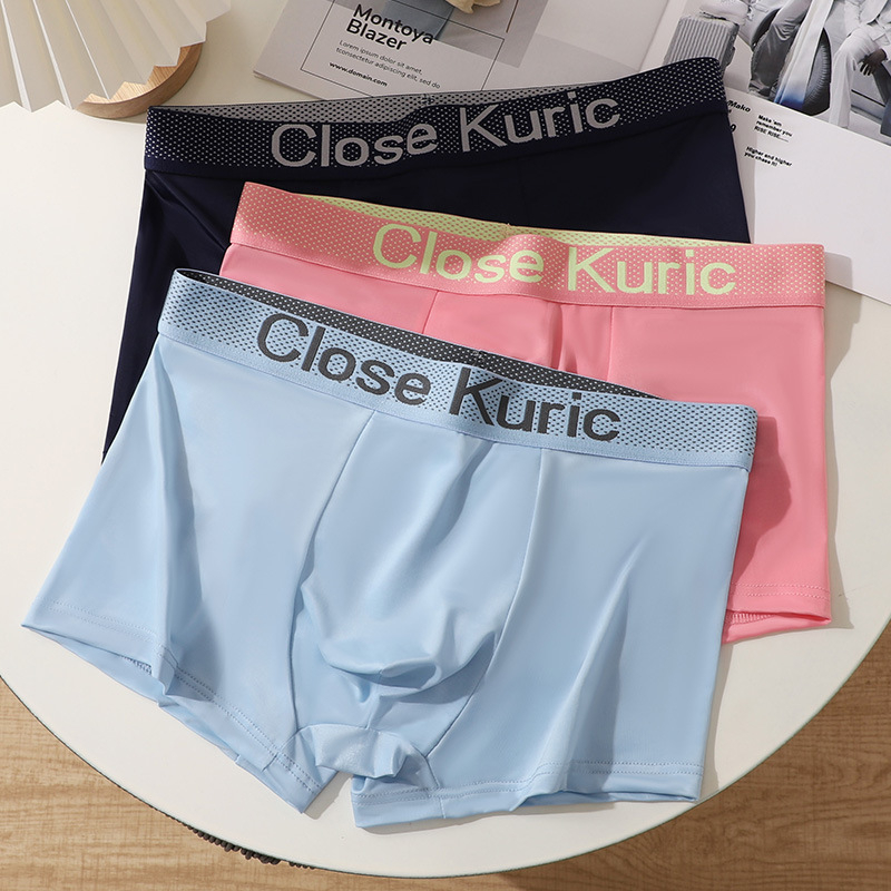 Muške boxerice od ice silk, prozračne, ljetni komfor