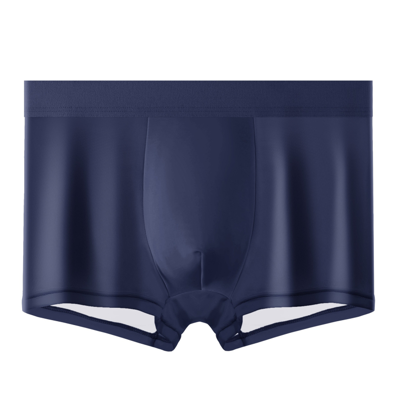 Muške boxerice od ice silk, bezšivne, opuštenog kroja, za ljeto, ultra tanke, hladne i prozračne, brzo se suše, srednji struk
