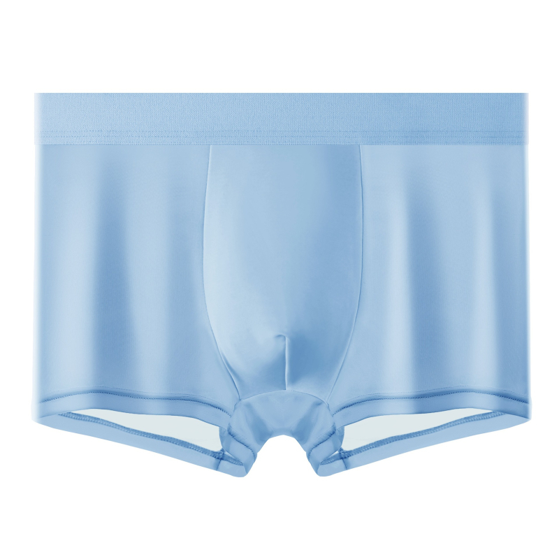Muške boxerice od ice silk, bezšivne, opuštenog kroja, za ljeto, ultra tanke, hladne i prozračne, brzo se suše, srednji struk