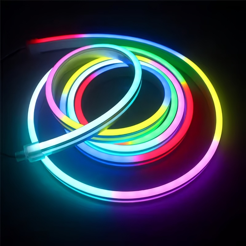 5V fleksibilni neonski LED trak s promjenjivim bojama, RGB Bluetooth, višebojna atmosfera, dekorativno linearno svjetlo
