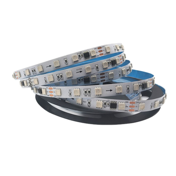 5050 RGB LED trak, 24V, daljinsko upravljanje, trižični, efekt tekuće boje, 60 LED-a, širina 10 mm, gola PCB ploča – inženjerska verzija