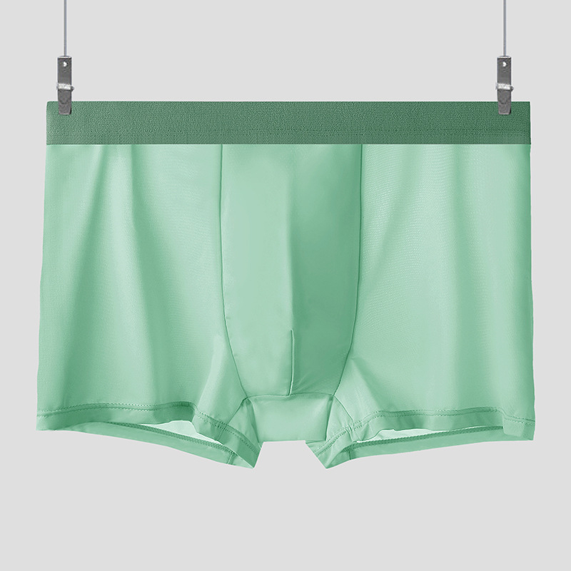 Muške bokserice Ice Silk, visoki struk, prozračne lagane, ljetne, velika veličina