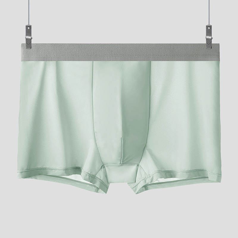 Muške bokserice Ice Silk, visoki struk, prozračne lagane, ljetne, velika veličina
