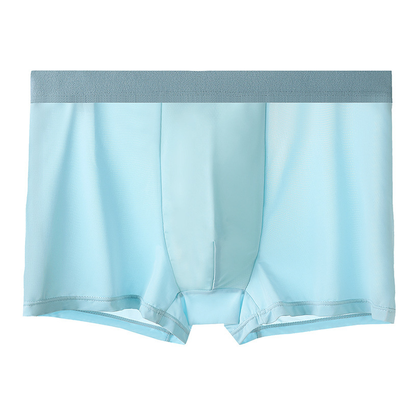 Muške bokserice Ice Silk, visoki struk, prozračne lagane, ljetne, velika veličina