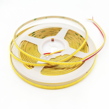 Cob LED traka s dvostrukom bojom temperature, ultra uska 5 mm, 12V, pametno podešavanje osvjetljenja, trobojna, samoljepljiva linearna LED traka